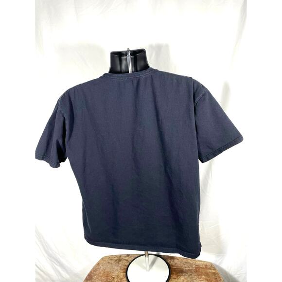 Los Angeles Script Logo T-Shirt Navy Blue Men’s XL - Picture 2 of 6